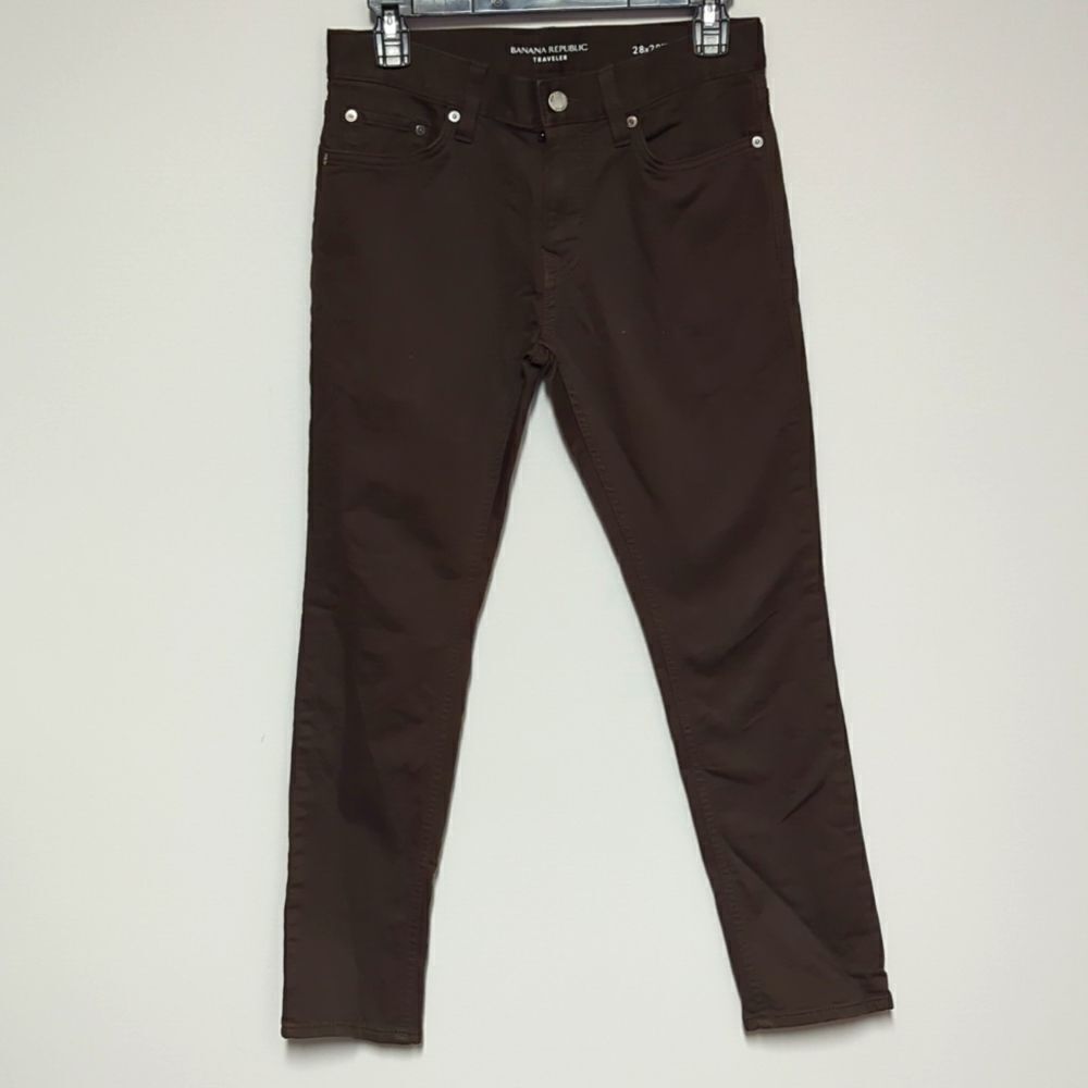 Banana Republic Brown Traveler Skinny Fit Pants